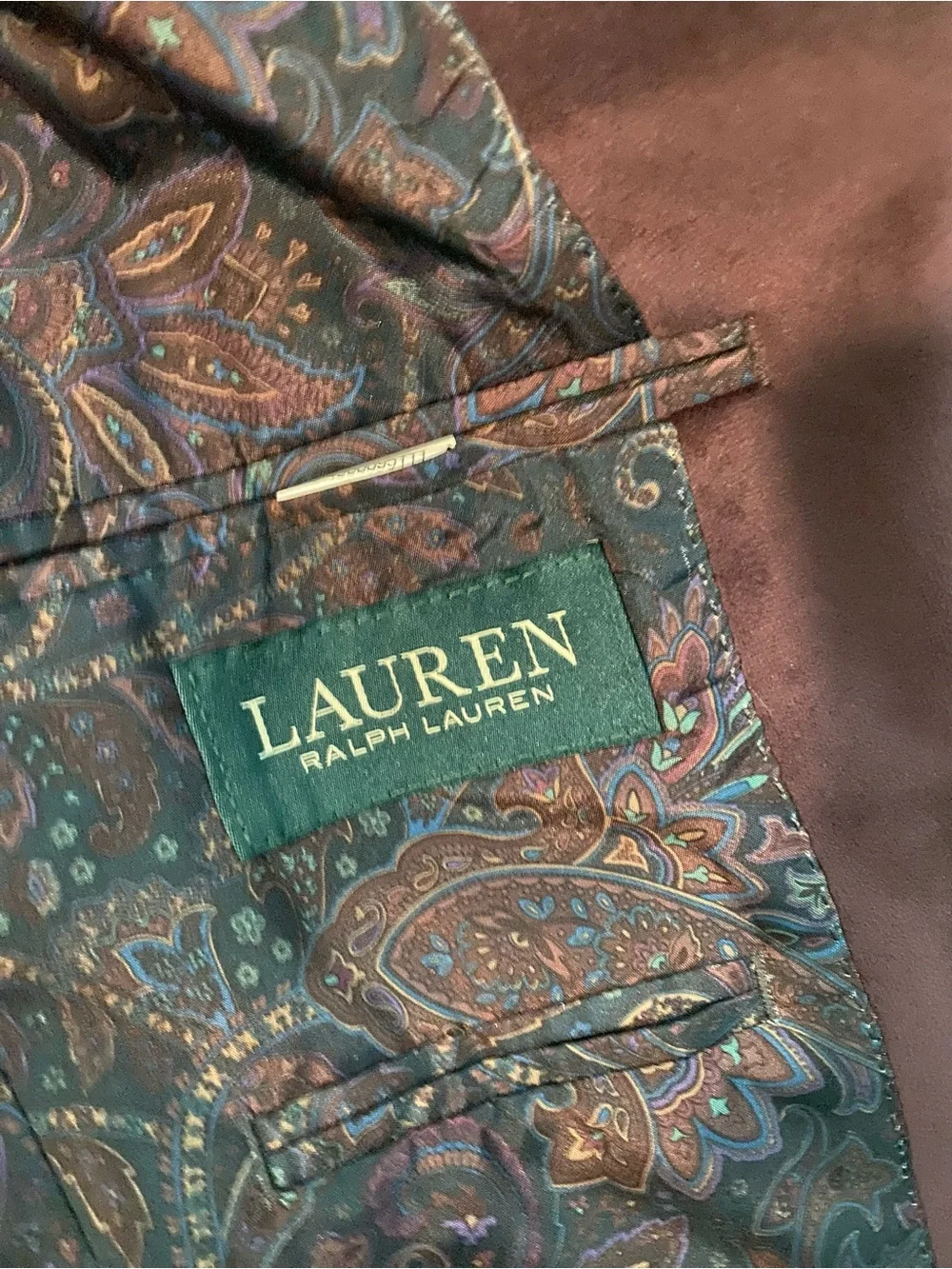 Boy's Ralph Lauren Burgundy Velvet Blazer